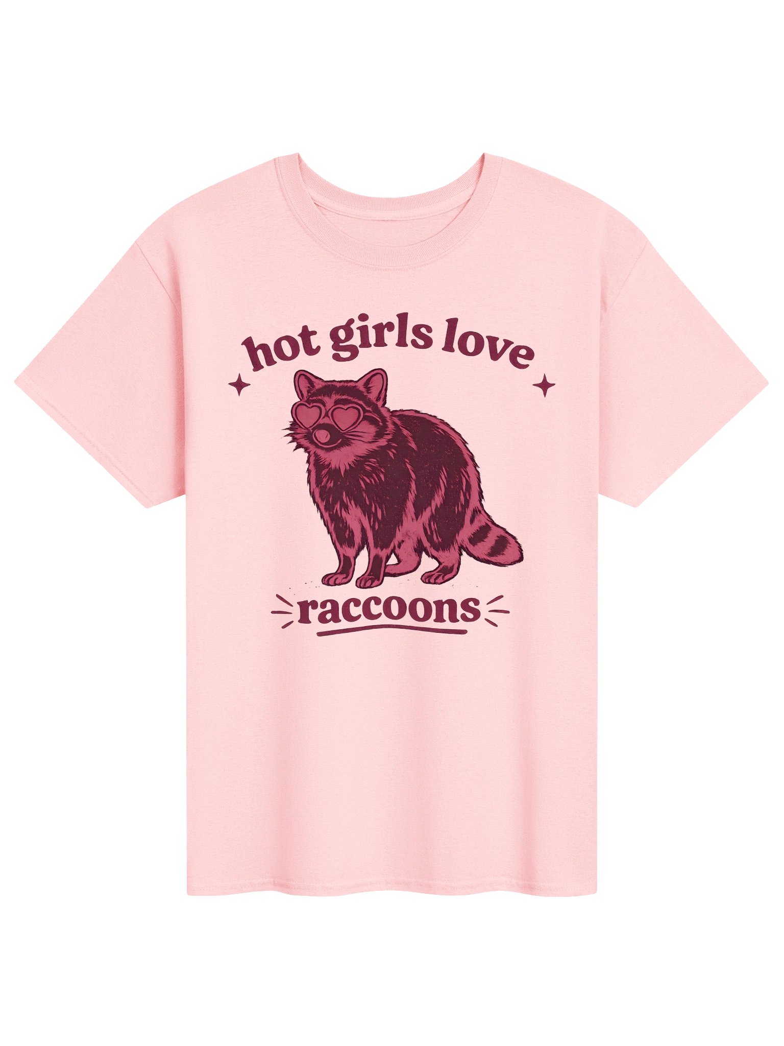 Hot Girls Love Raccoons T-Shirt product image (1)
