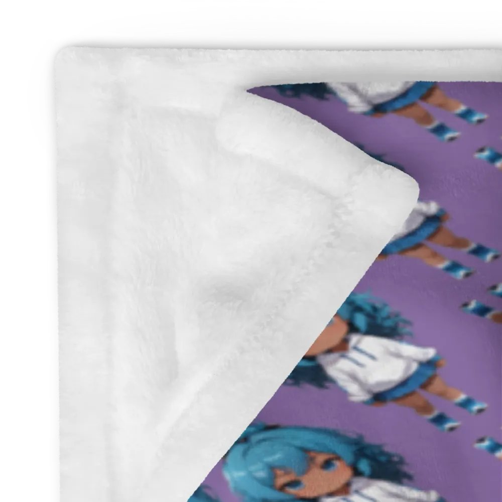 Chibi Full Dive Throw Blanket product image (8)