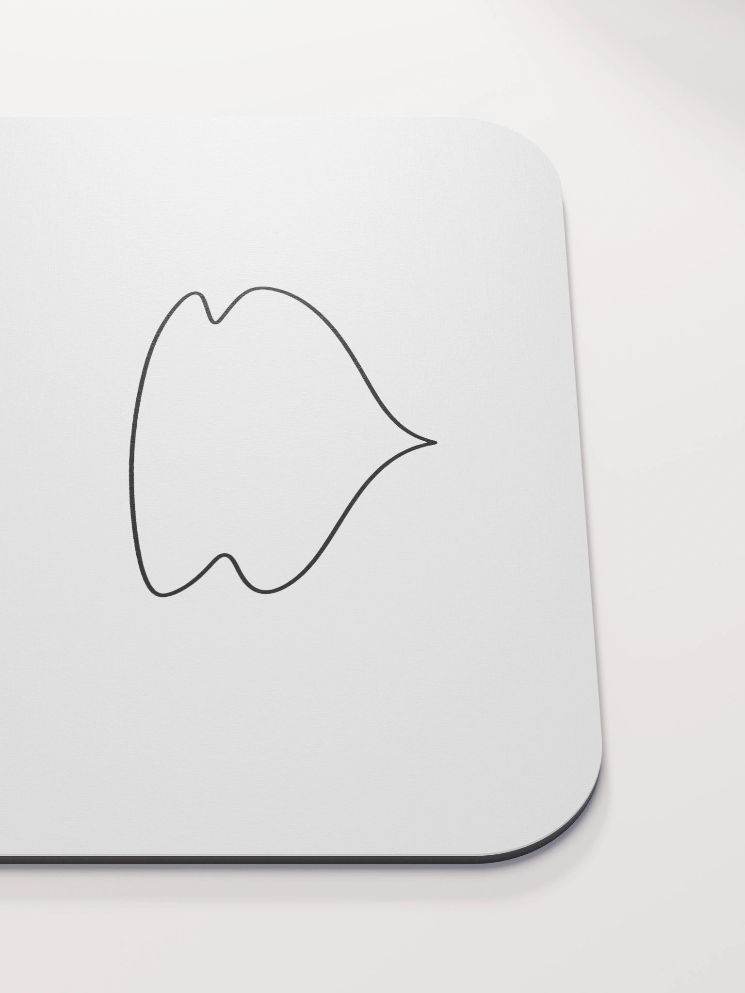 Bark Fart Waveform White Mouse Pad product image (5)