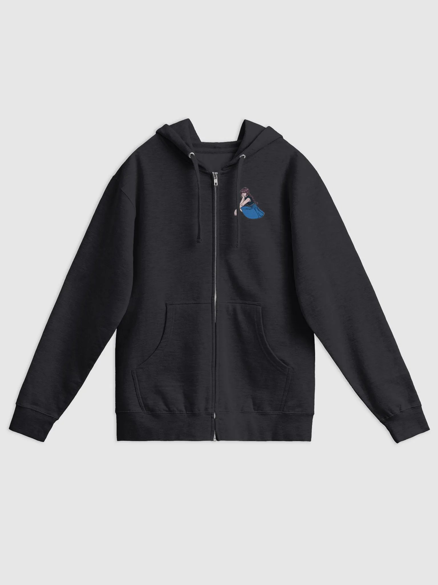 Over Overthinking Anime Zip Hoodie product image (3)
