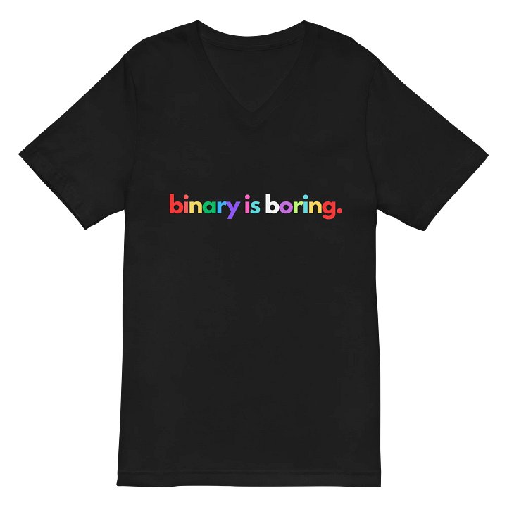 Binary Is Boring V-Neck Tee product image (2)