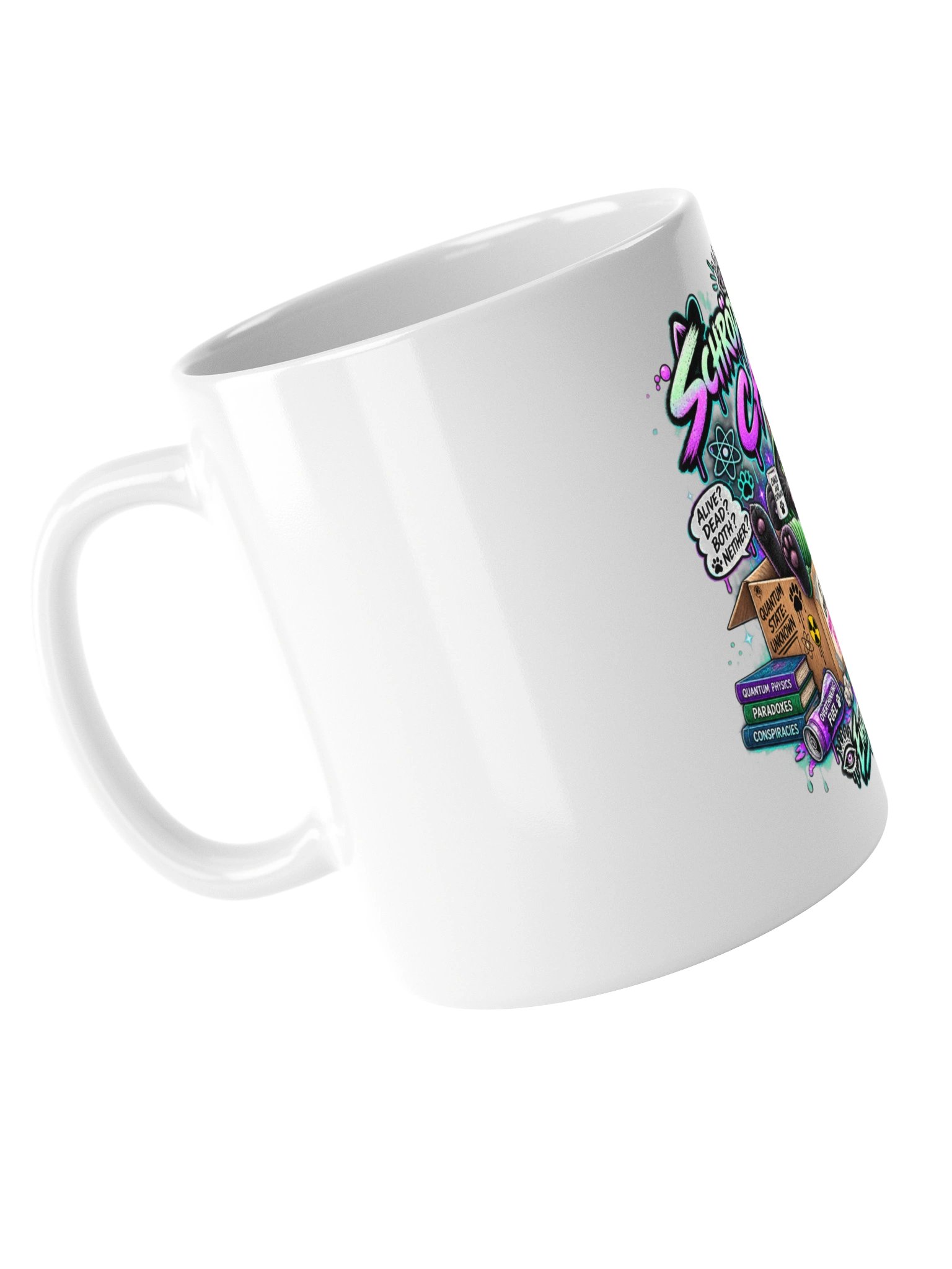🐈‍⬛🐸☕ SCHRÖDINGER’S CAT FUCK KNOWS. I’M JUST A CAT. 😂💚 product image (5)