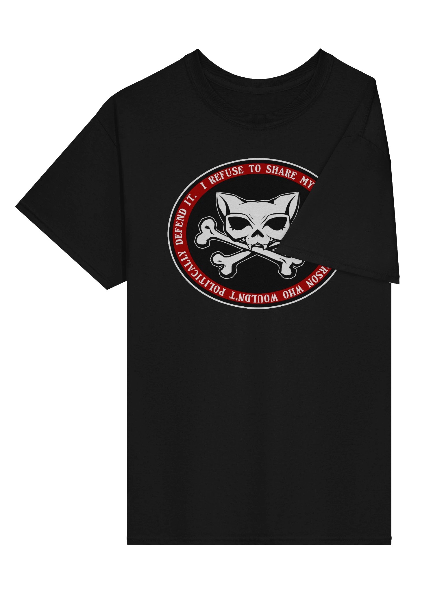 I Refuse Redline Kat Skull Heavyweight Tee product image (3)