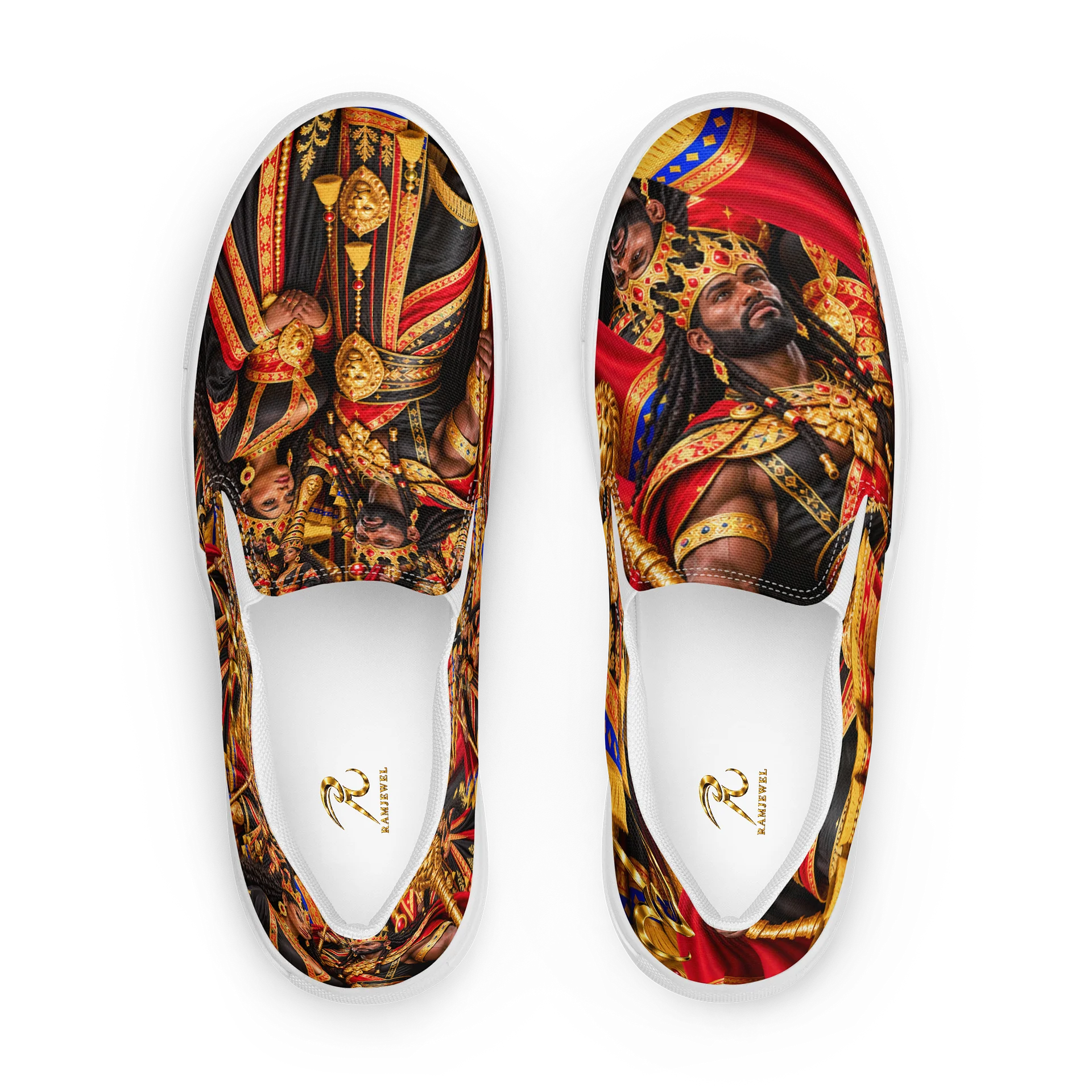 RamJewEL’s Royalty 2 Slip-On Canvas Shoes Design W1 product image (1)