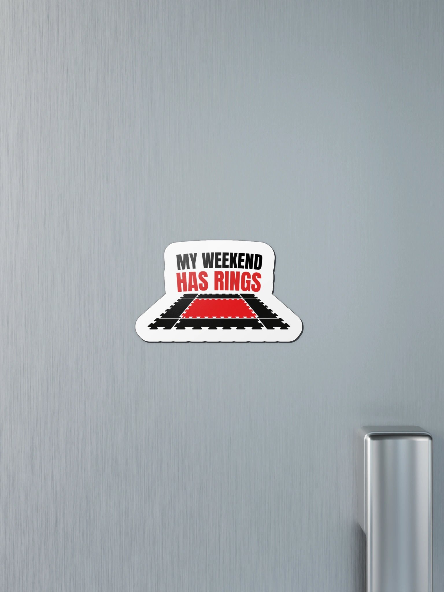 My Weekend Has Rings Magnet product image (8)