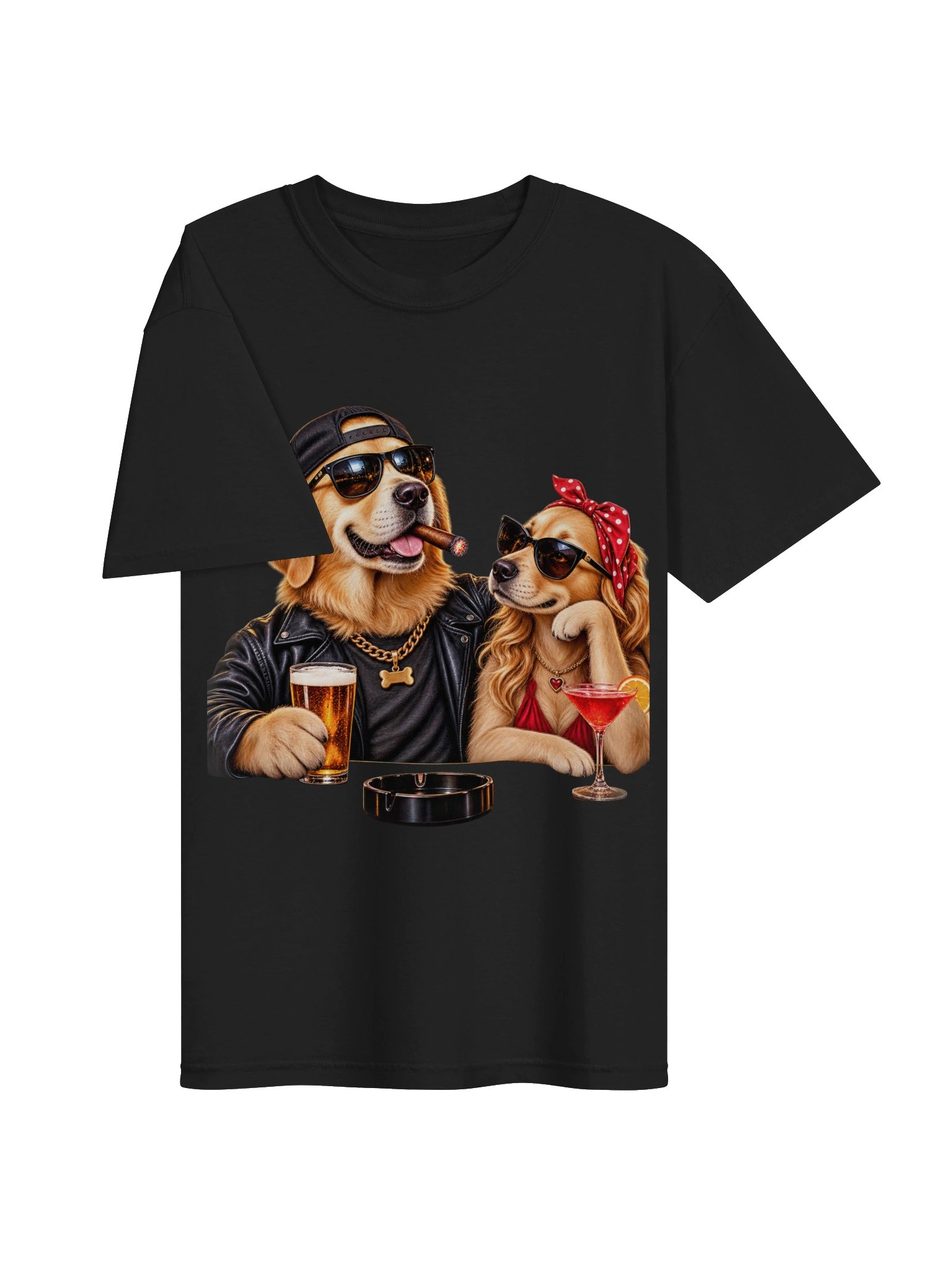 Cool Dog Couple Funny T-Shirt – Dog Lovers Graphic Tee product image (21)