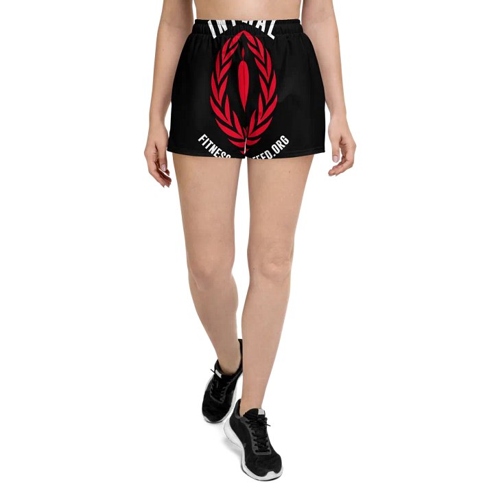 IFBNewsfeed.Org's ALL-OVER PRINT WOMEN'S ATHLETIC SHORT SHORTS product image (2)