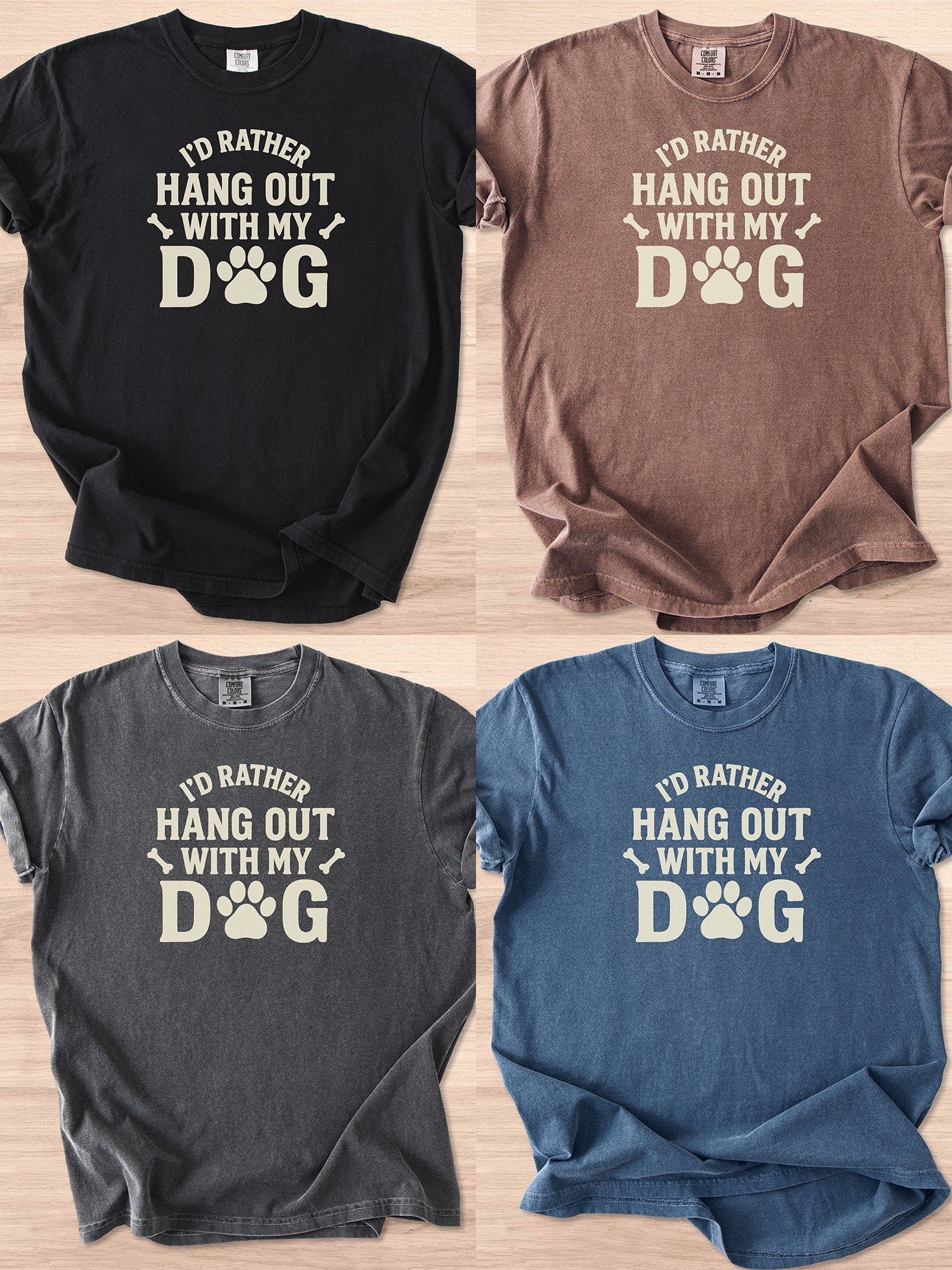 I'd Rather Hang Out With My Dog Tee product image (3)