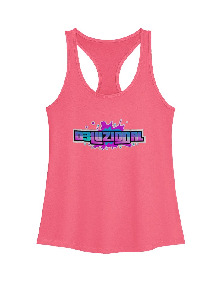 DJ D3LUZIONAL NEXT LEVEL WOMEN'S RACERBACK TANK TOP product image (1)