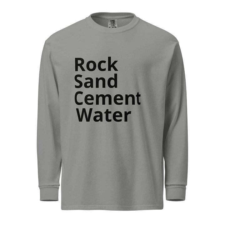 Concrete Ingredient List, Long Sleeve product image (1)