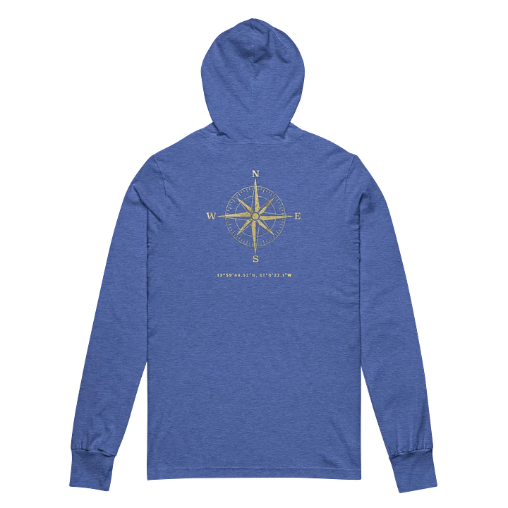 Compass - St.Lucia - Vintage Gold | Unisex Hooded Long Sleeve Tee | 5 Colors product image (20)