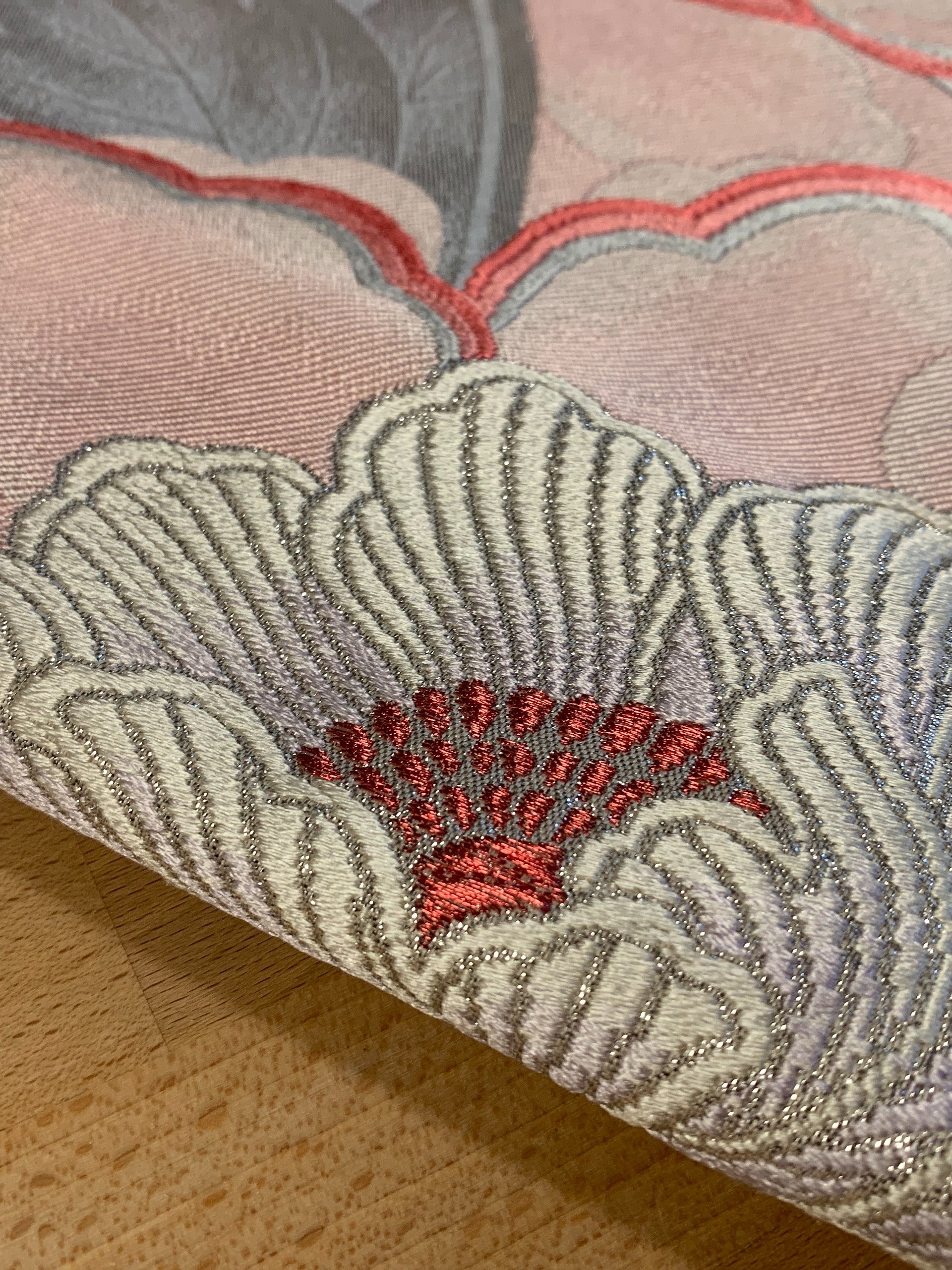 Upcycled Japanese Obi Shoulder Purse ~ Handmade Bag with Vintage Japanese Kimono Textiles product image (9)