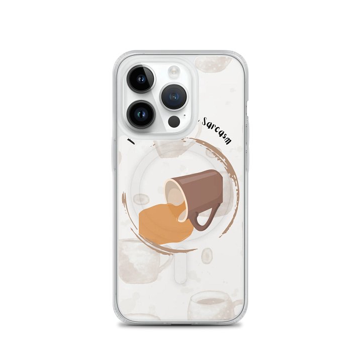 Coffee & Sarcasm iPhone® MagSafe® Clear Case product image (3)