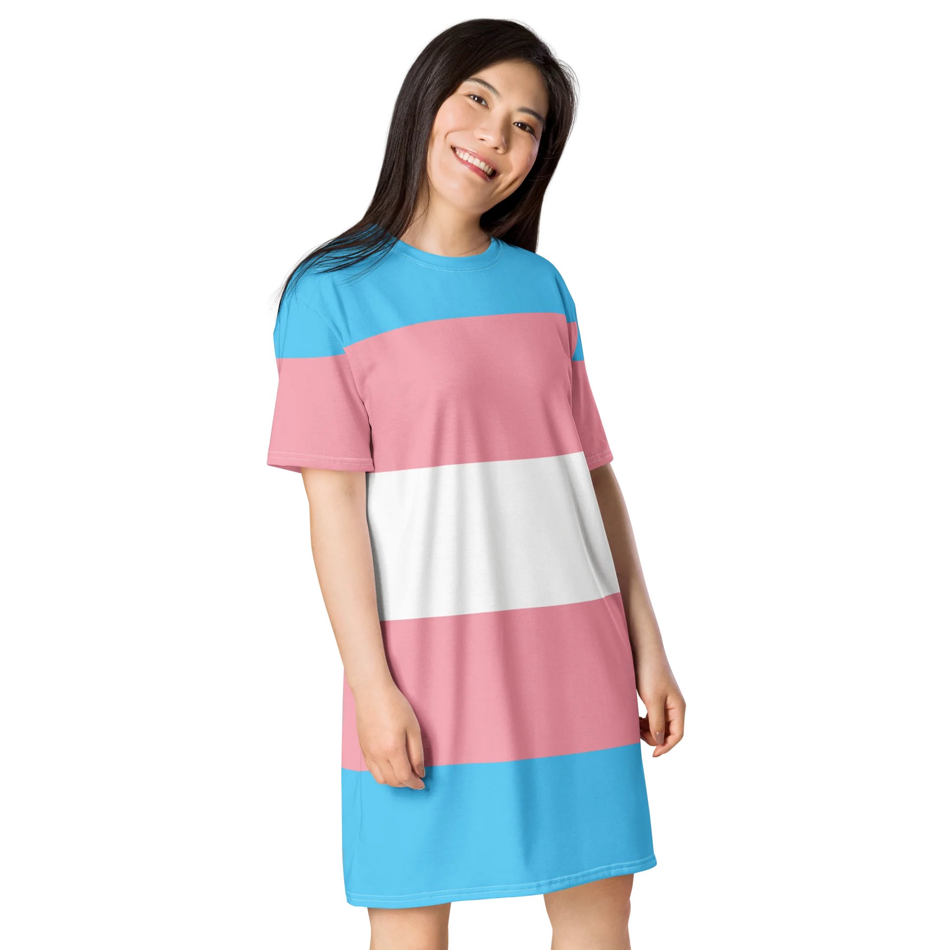 Trans Pride Flag T-shirt Dress product image (4)