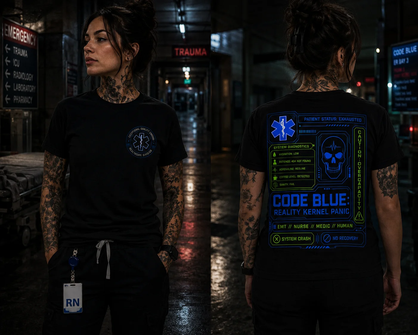 CODE BLUE: REALITY KERNEL PANIC™ Tee product image (1)
