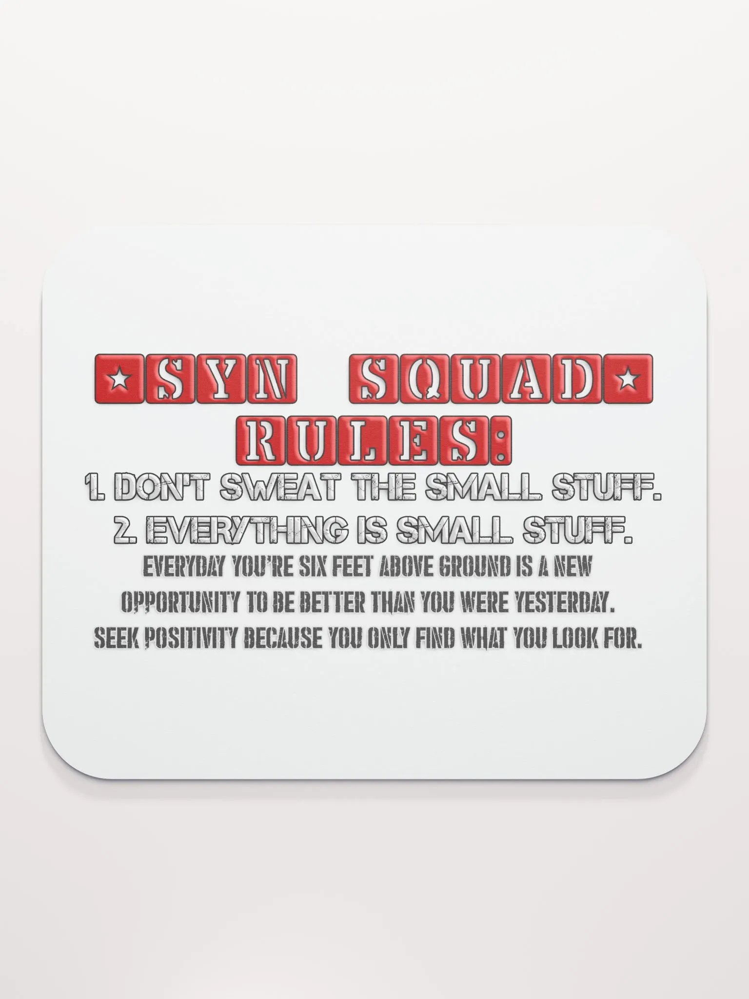 Synisisms Collection - 2 Rules Mouse Pad product image (2)