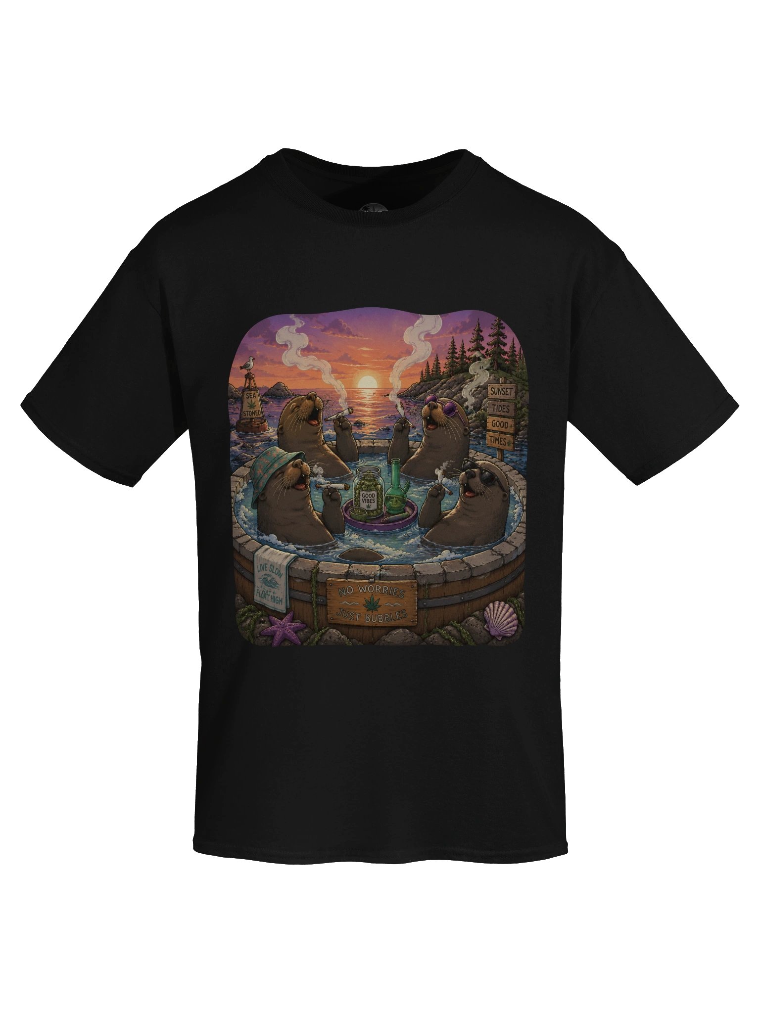 Stoned Sea Lions Graphic Tee product image (5)