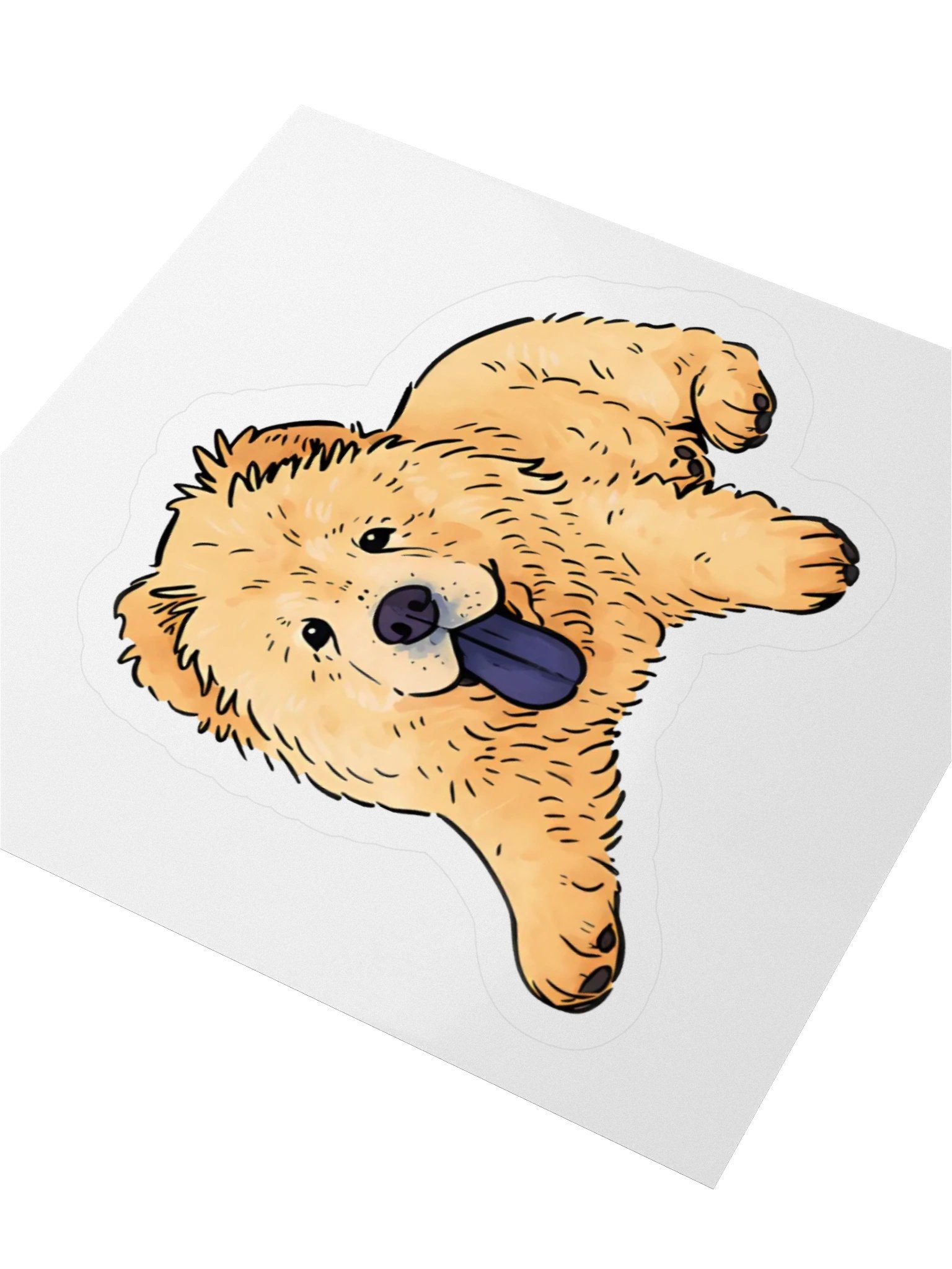 Fluffy Pie Tongue Out Sticker product image (8)