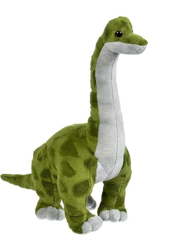 Cute 15" Brachiosaurus Plush - Soft Green Anime Style Dinosaur Toy product image (1)