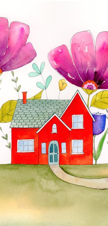 The Bloomhouse Phone Bundle - 8 Original Watercolor Phone Wallpapers product image (11)