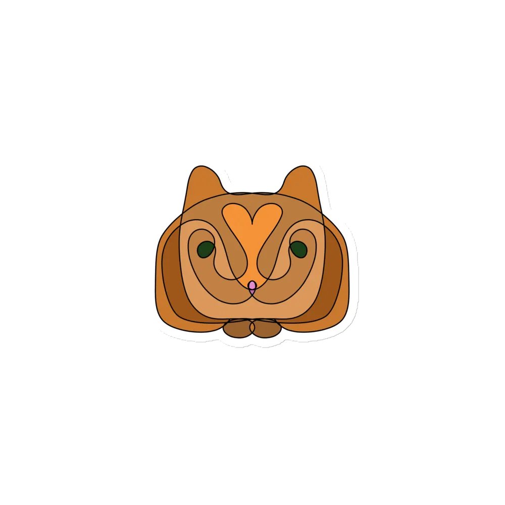 Symmetry Loaf Cat Magnet product image (1)