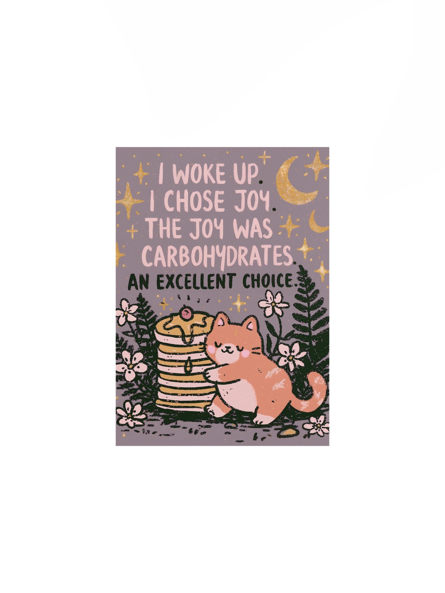 Joy Was Carbohydrates Cat Poster product image (2)