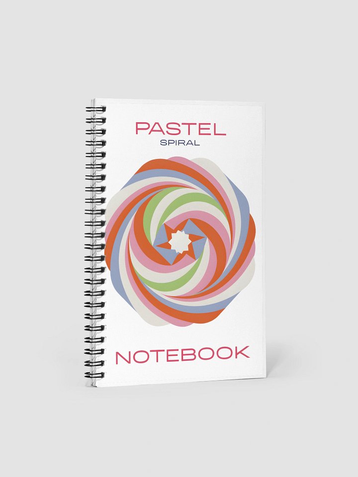 Pastel Spiral Notebook - Customizable Dotted Pages product image (1)