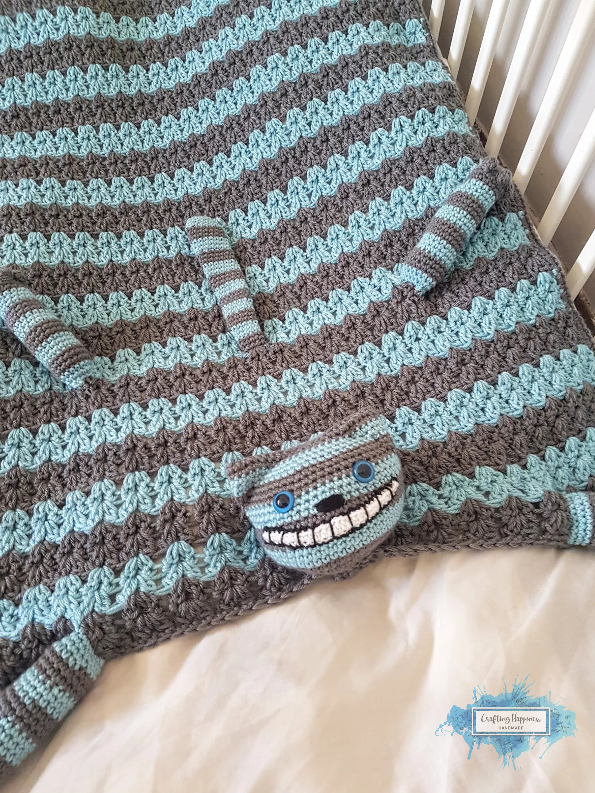 Cheshire Cat Crochet Baby Blanket Pattern, Alice in Wonderland (PDF Pattern) product image (3)