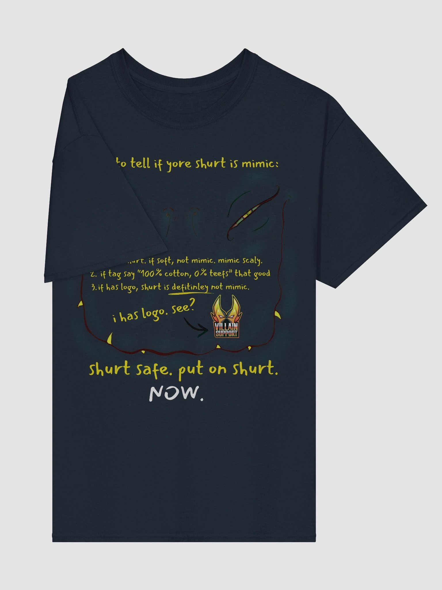 Mimic Shirt - Black or Yellow Text product image (4)