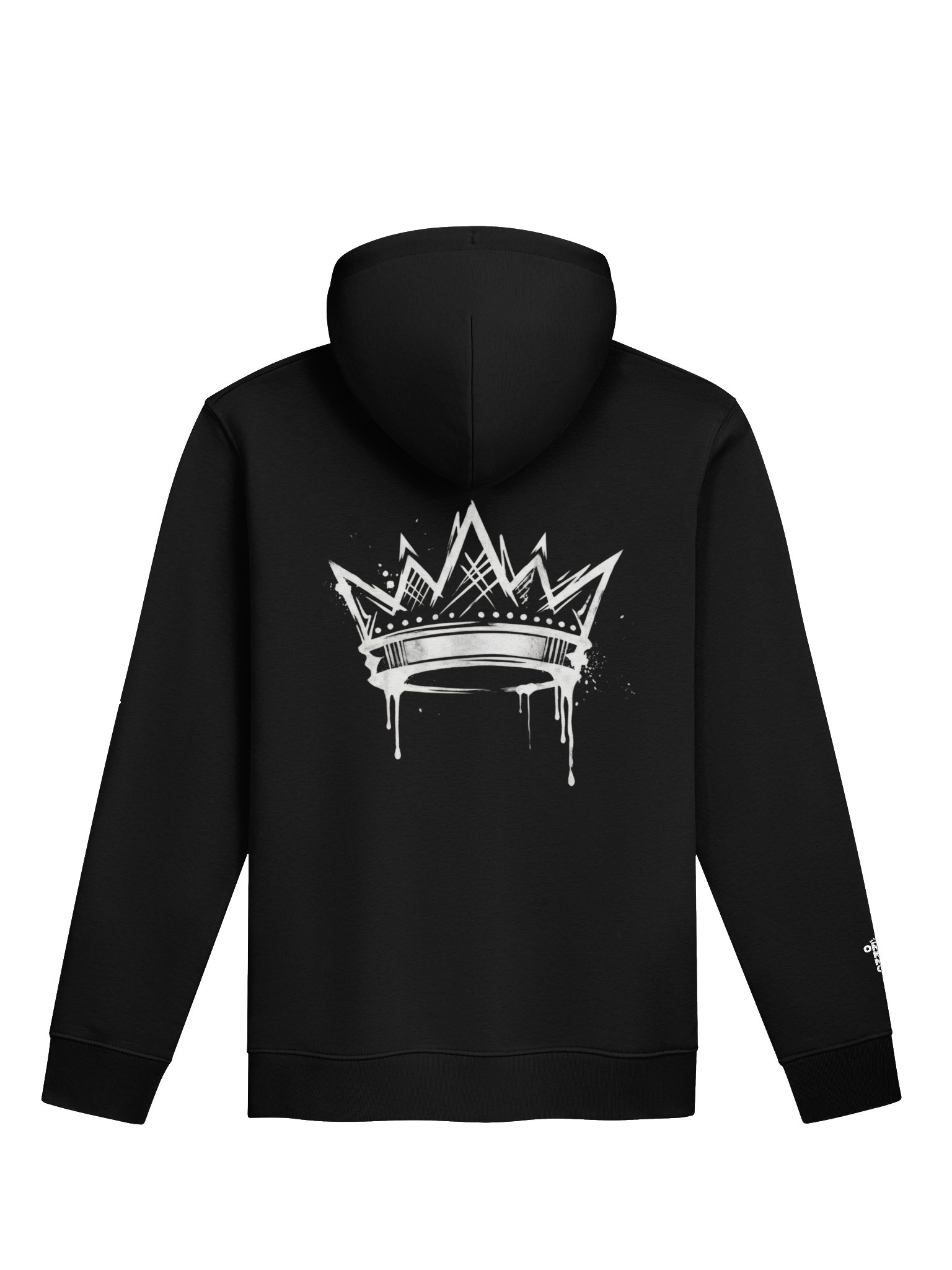 ONE KING True Crown 100% Organic Cotton Premium Street Hoodie with embroidered sleeve logo product image (1)