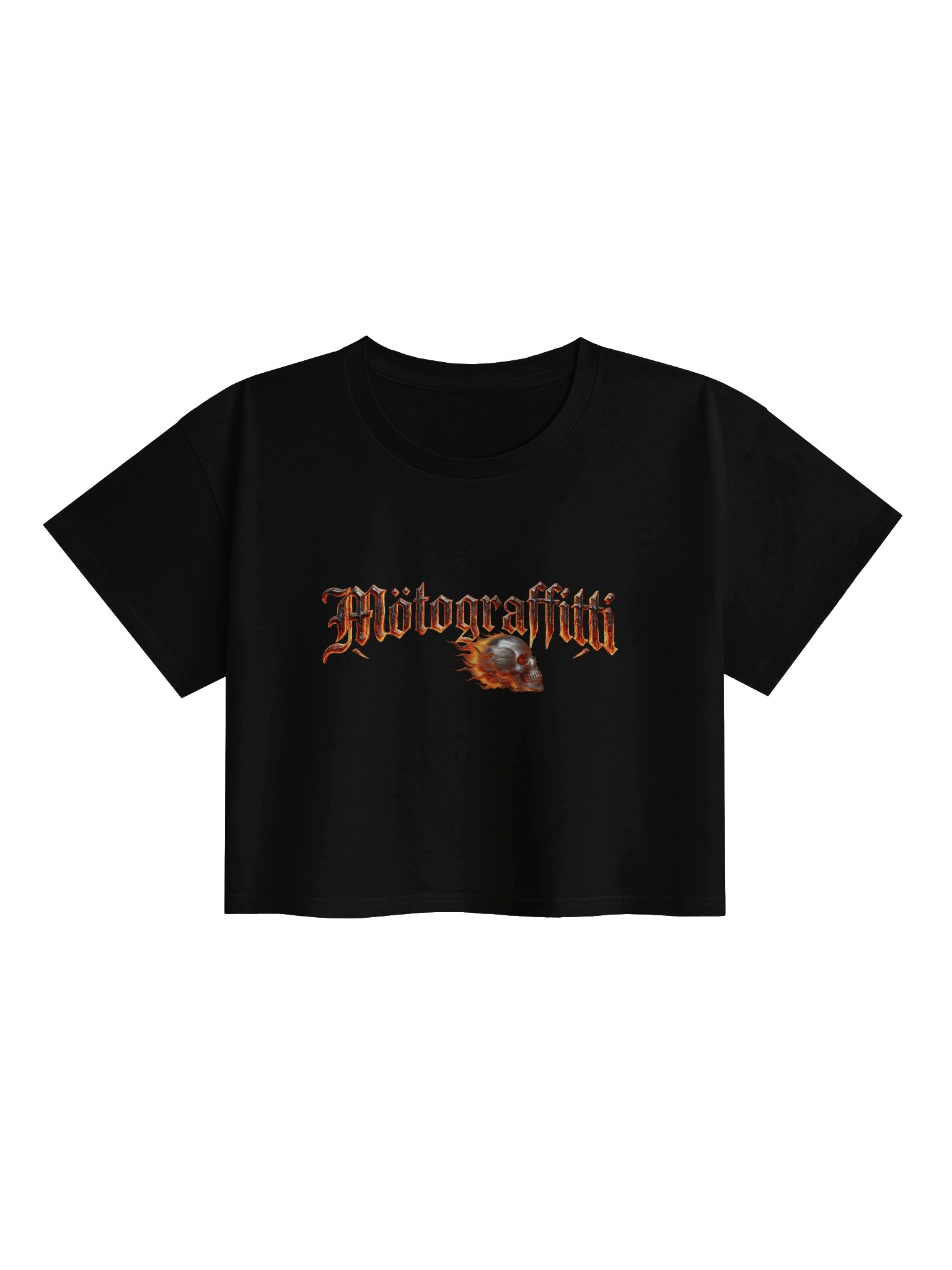 Fiery Skull Women's Crop Top product image (25)