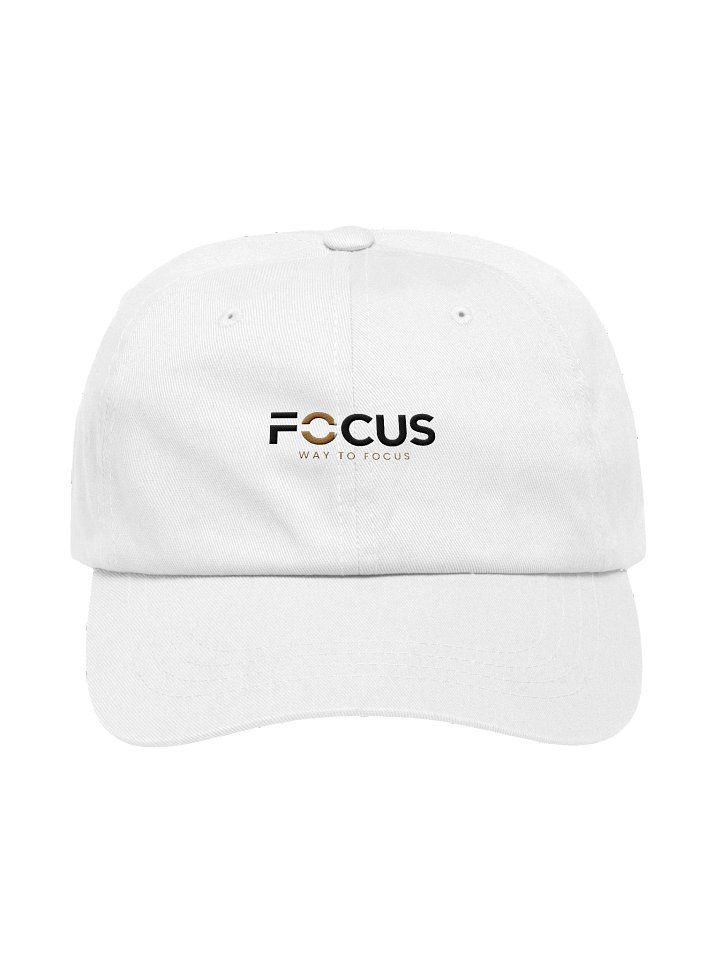 FOCUS Dad Hat — White product image (1)