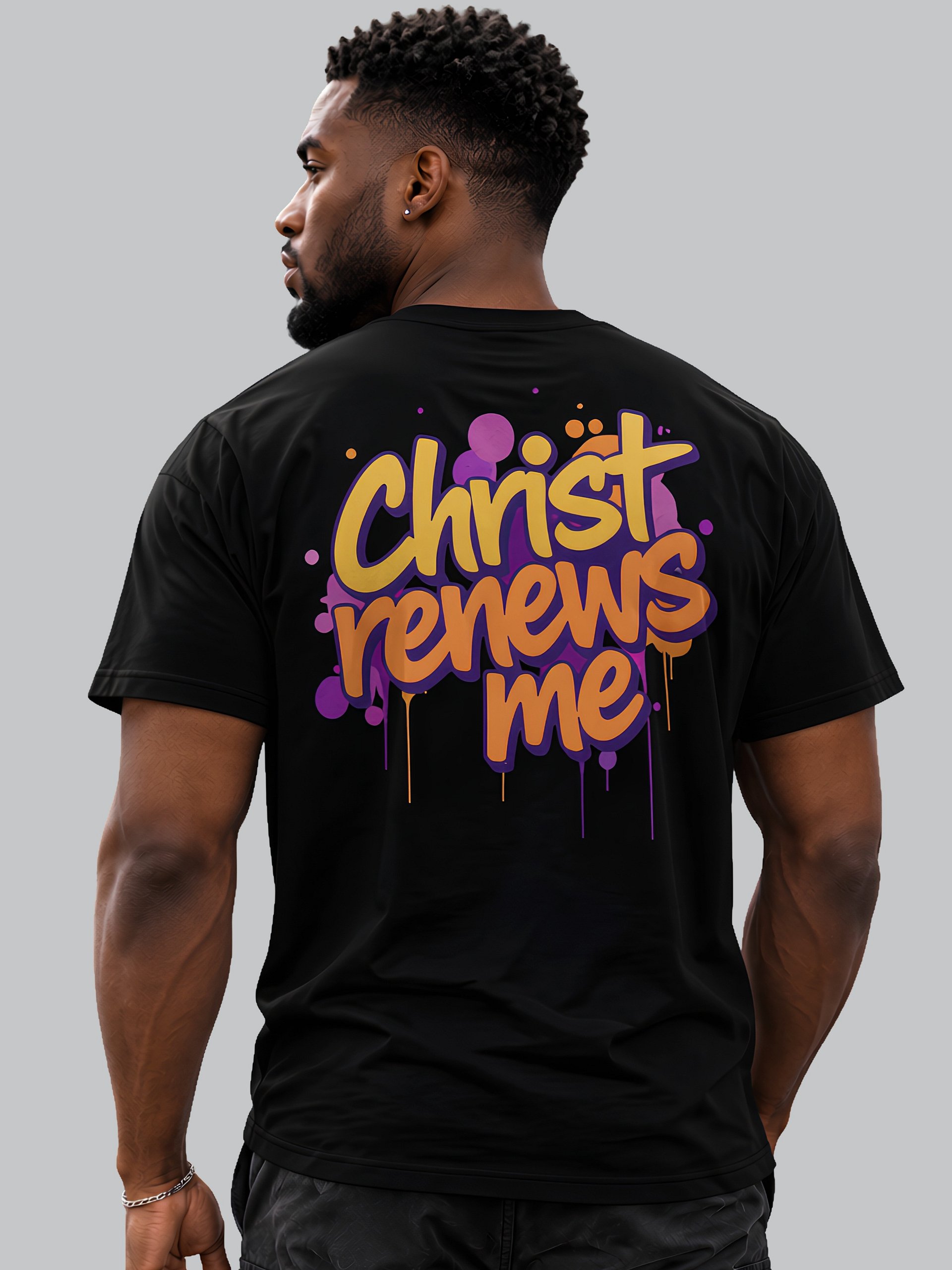 Christ Renews Me Graffiti T-shirt product image (1)