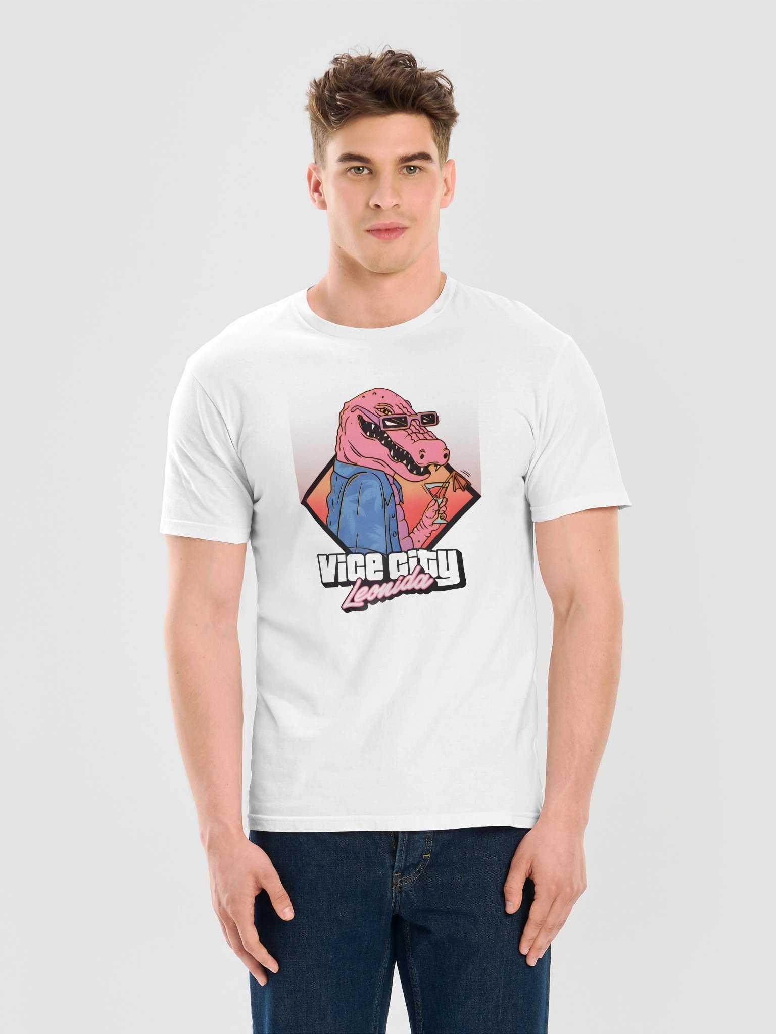 GTA VI Macca the Gator T-Shirt | Grand Theft Auto 6 Vice City Leonida Tee product image (4)