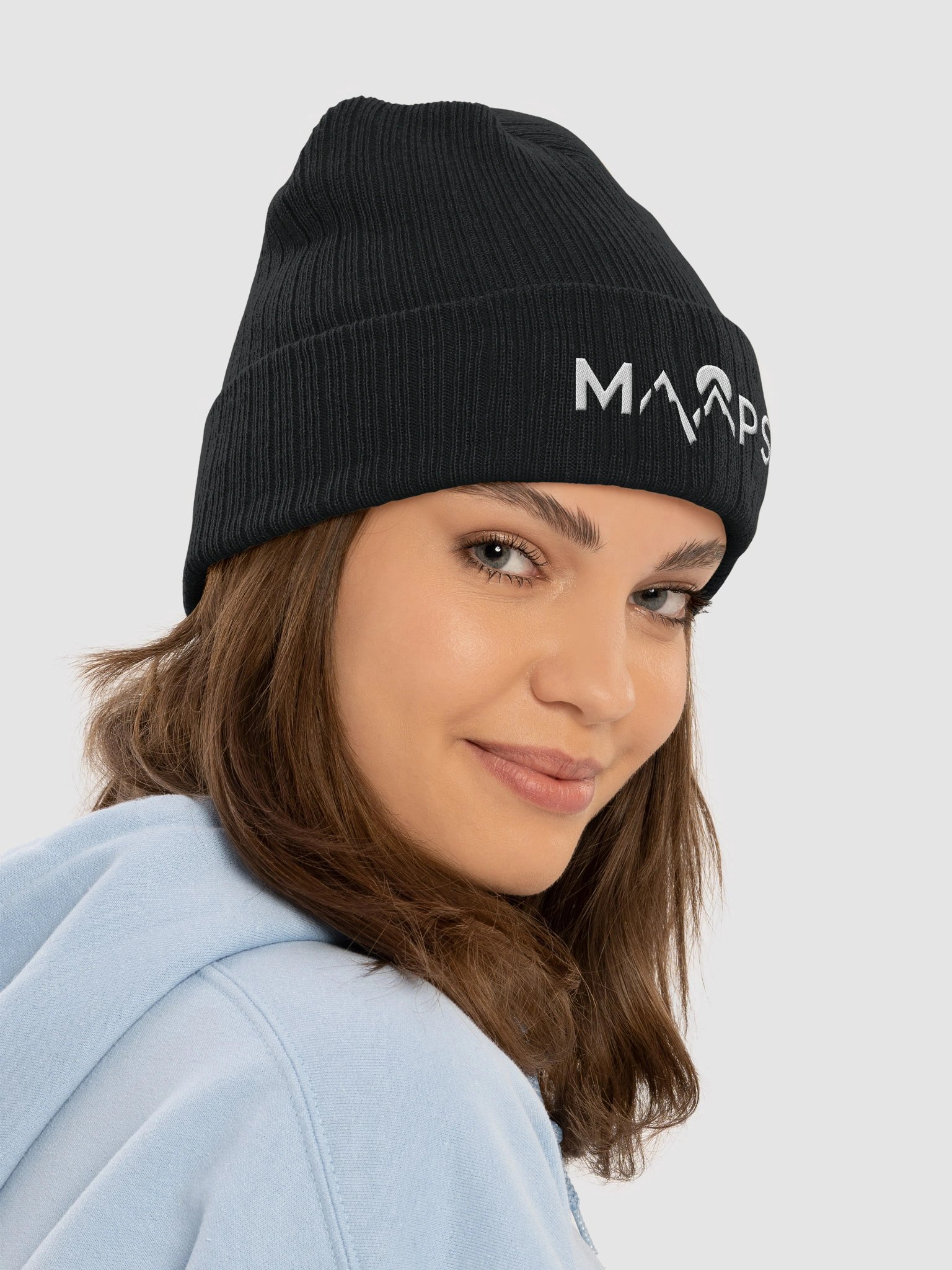 Ribbed MAAPS Beanie - White Logo product image (24)