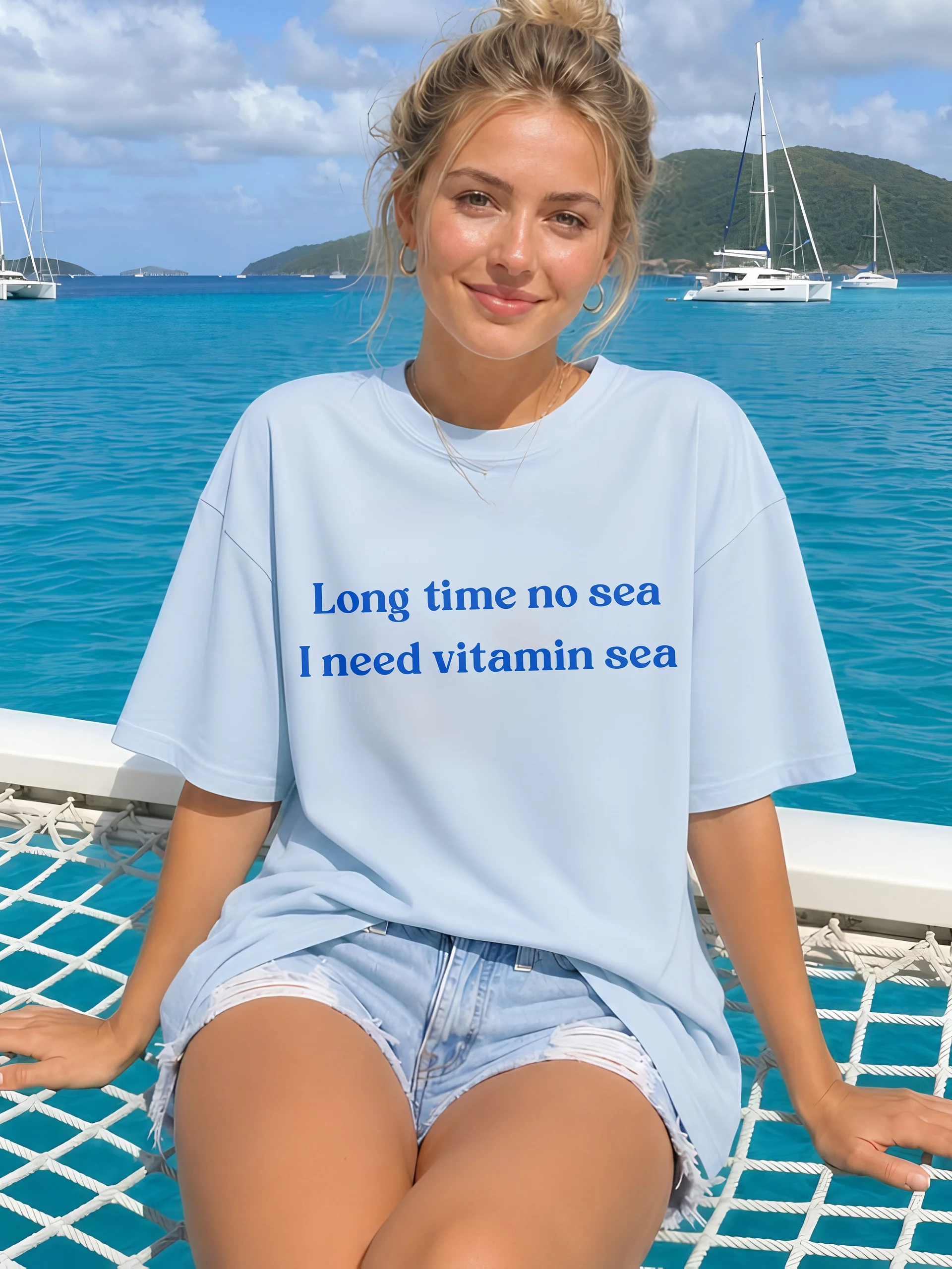 Long Time No Sea I Need Vitamin Sea T-shirt product image (1)