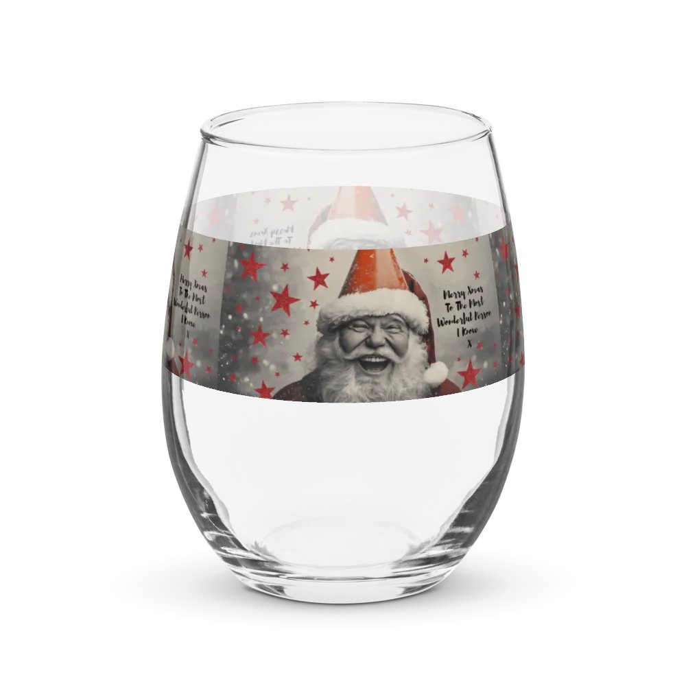 Wine Glass Glasgow Santa product image (3)