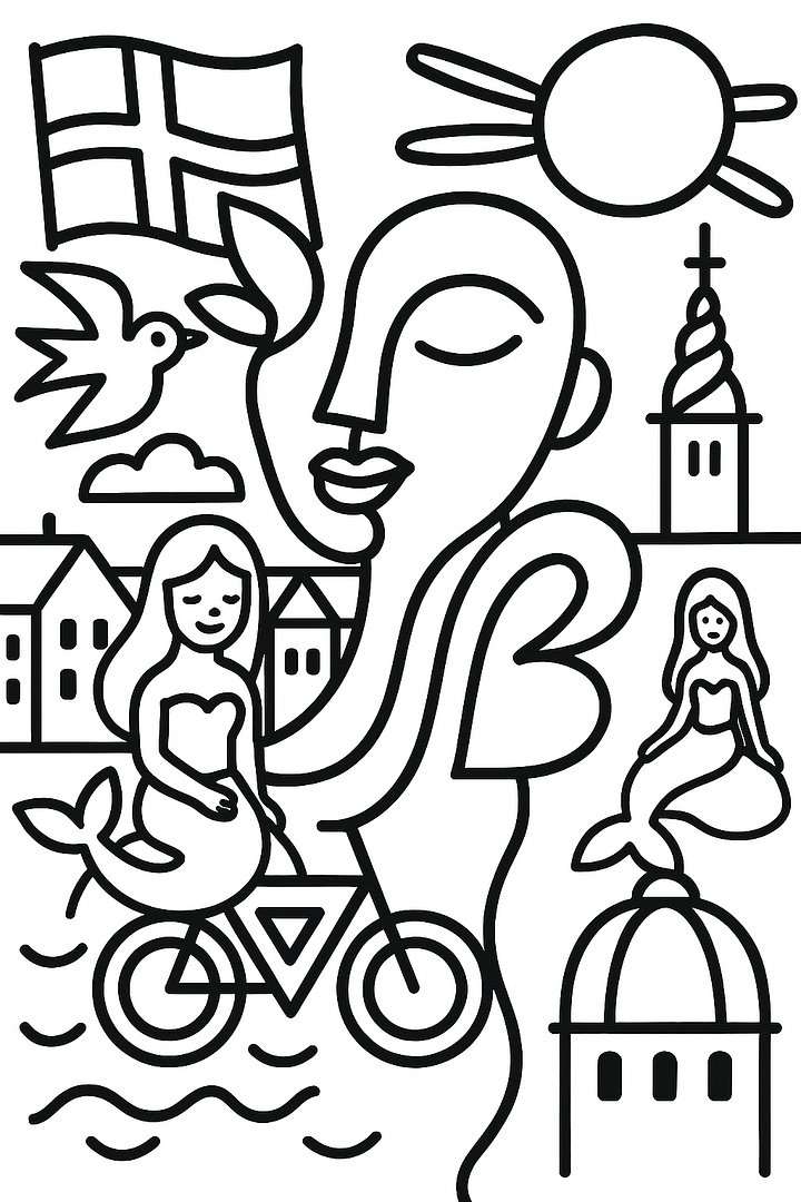 Free “Discover Denmark” Poster (2) – Scandinavian Wall Art Printable (A4 & US Letter PDF) product image (2)