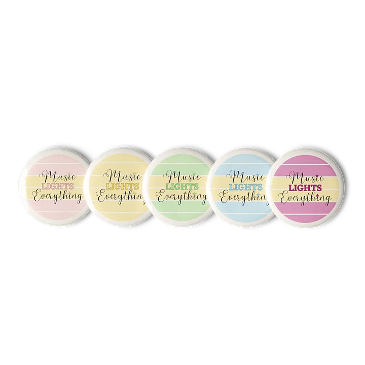 Music Lights Everything Pin Buttons Set product image (1)