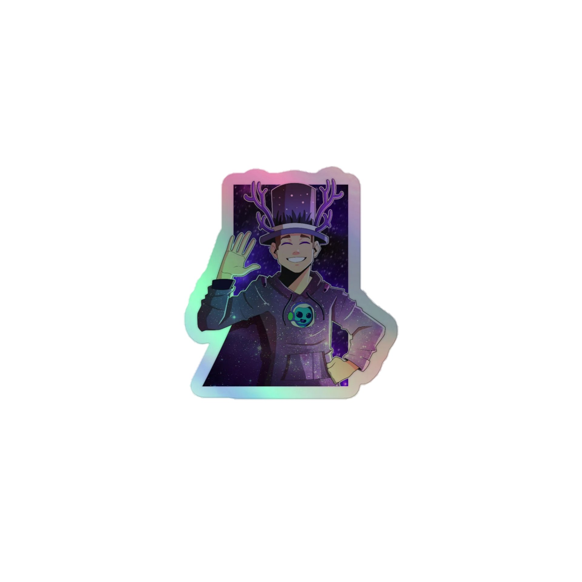 'Galactic' Holographic Cut Sticker product image (1)