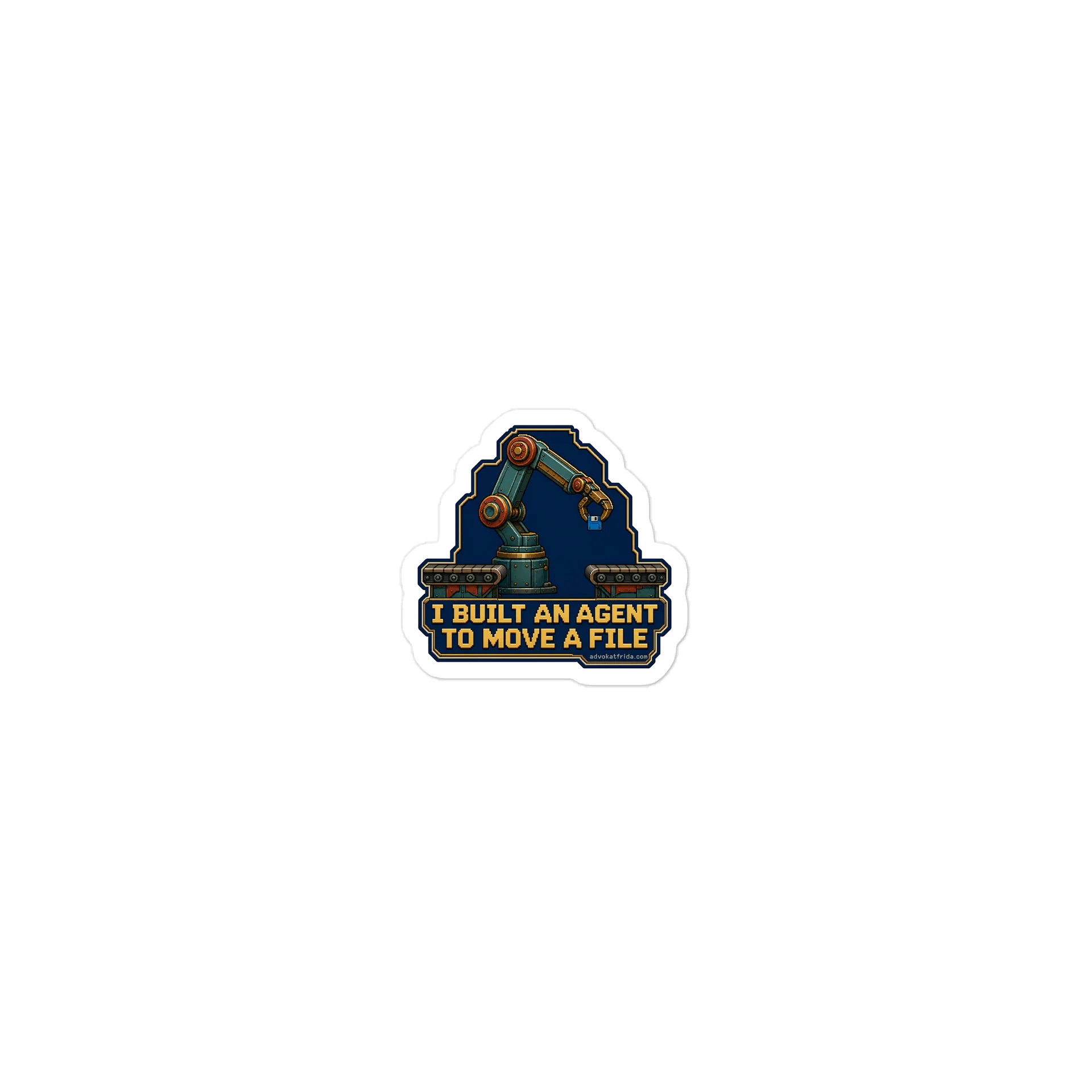 I Built an Agent to Move a File | 2-Inch Die-Cut Sticker product image (1)