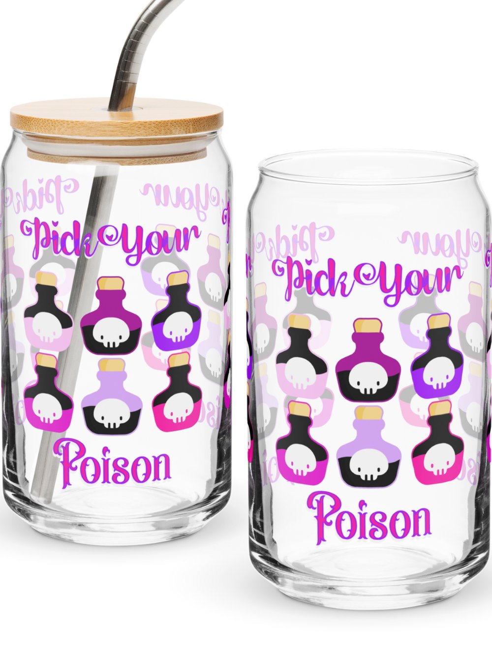 Pick Your Poison Clear Glass Design product image (1)