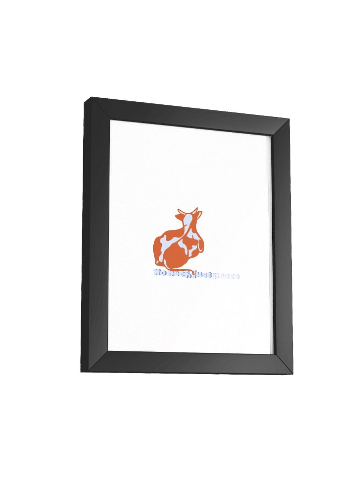 No beef, just peace - Framed Poster product image (2)