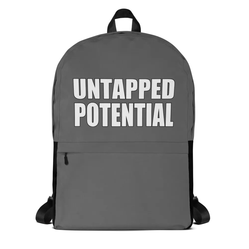 Untapped Potential Gray Large Print Back Pack product image (1)