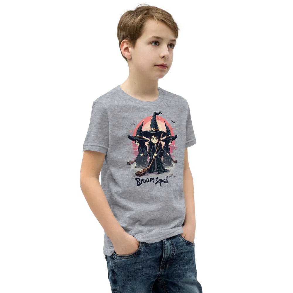 Broom Squad Youth Witch T-Shirt product image (3)