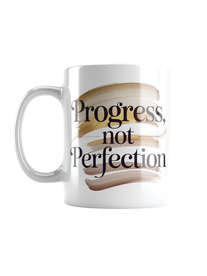 Progress Not Perfection Coffee Mug – Motivational Quote Gift product image (1)