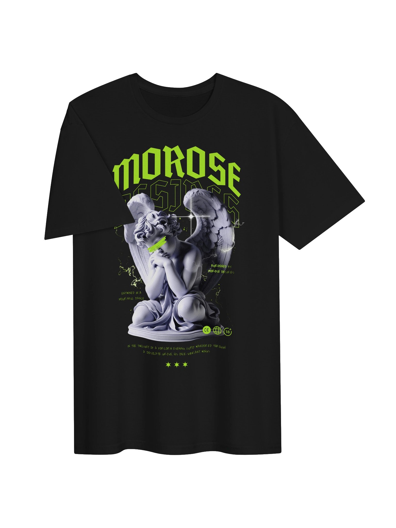 Morose Desires Angel Statue Graphic Unisex Softstyle T-Shirt product image (2)