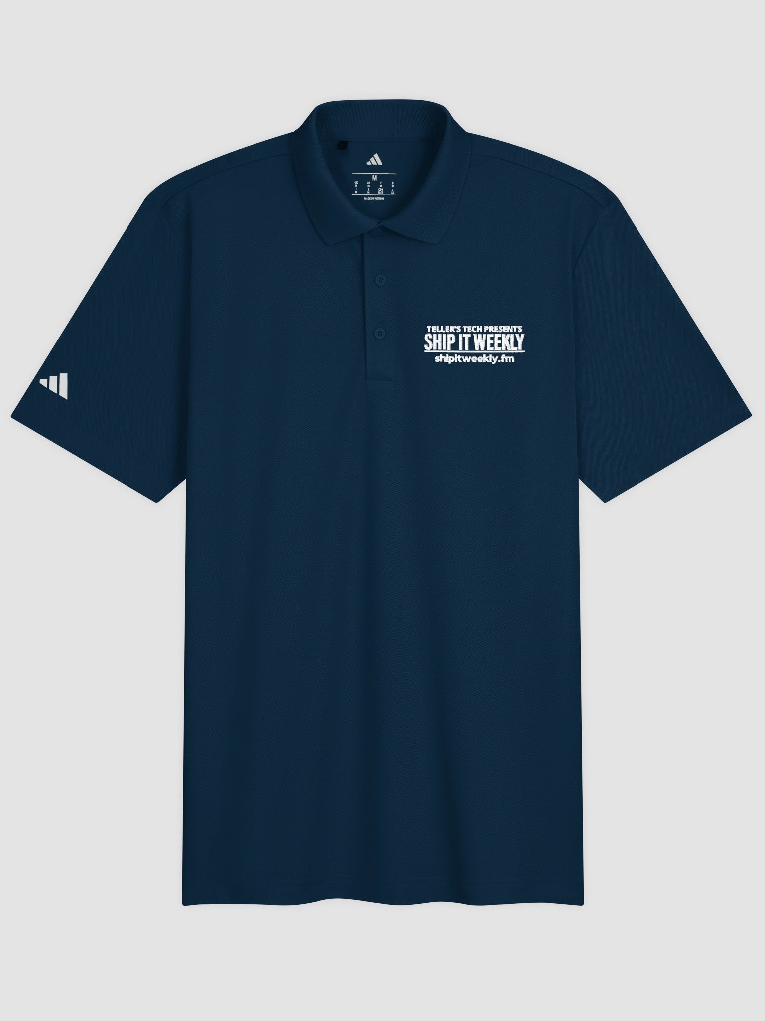 Teller’s Tech Ship It Weekly Wordmark Performance Polo product image (13)