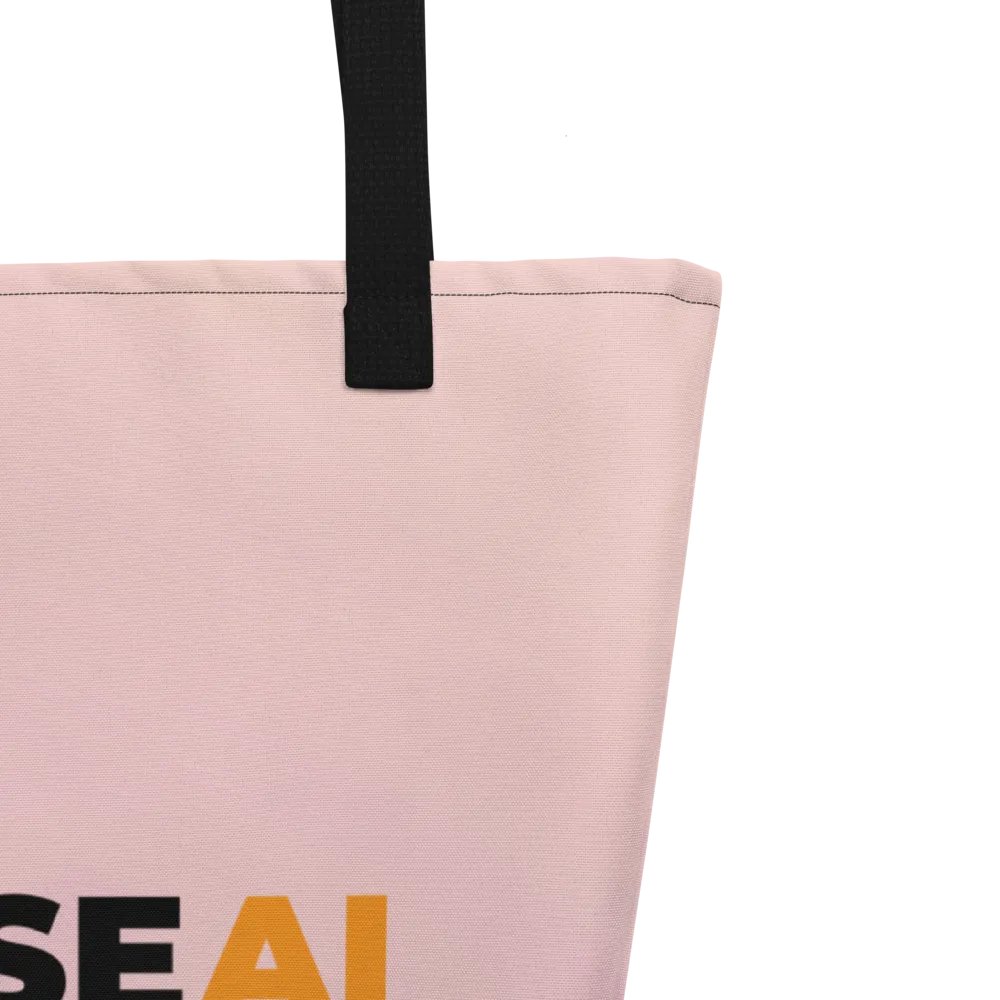 Large Tote Bag (Pink/Orange Gradient) product image (3)