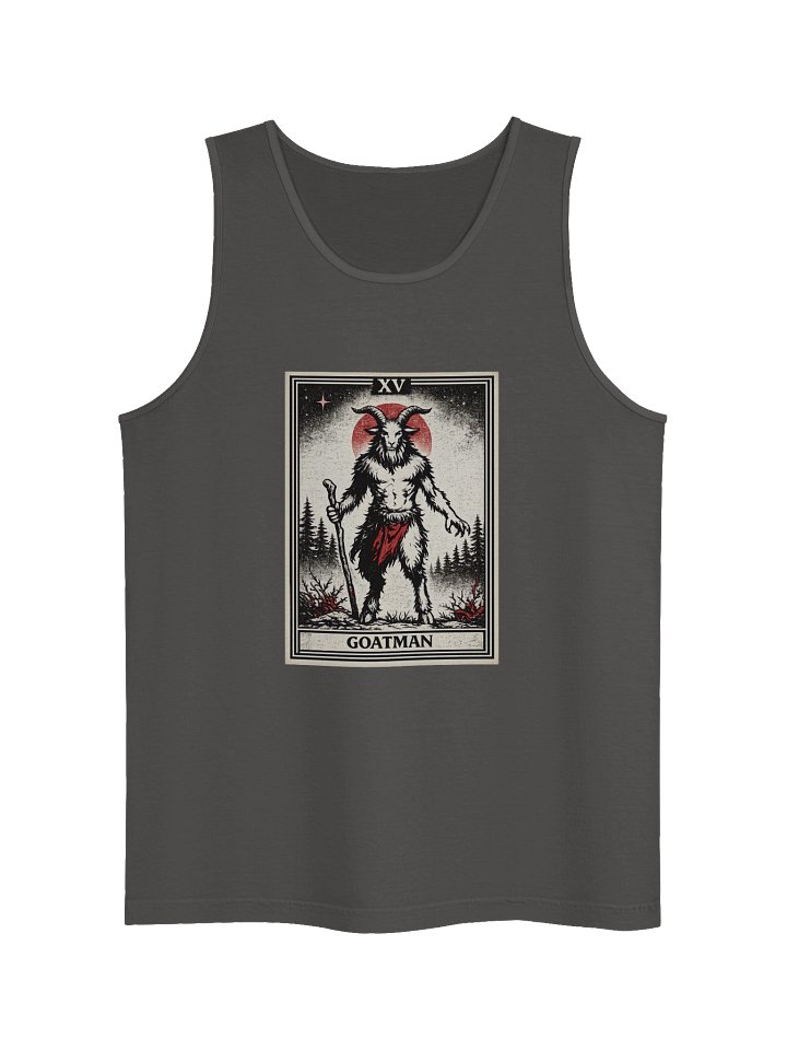 GOATMAN- THE DEVIL- UNISEX GARMENT DYED TANK TOP product image (7)